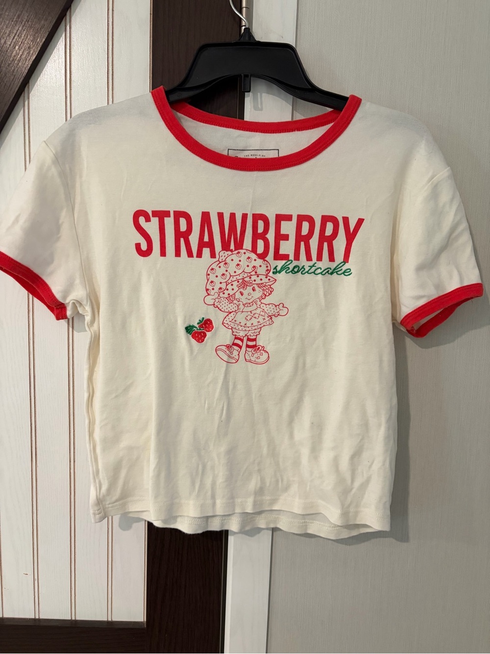 Strawberry Shortcake Vintage t-shirt Embroidered Size XL (RUNS SMALL)